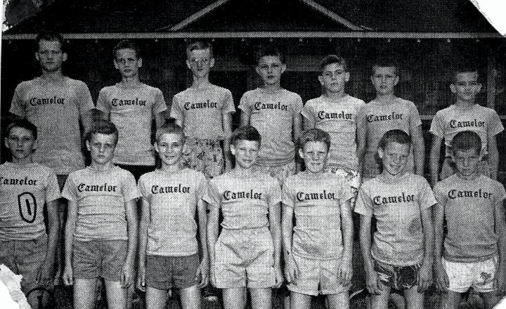 1.jpg - 2nd from left on front row - Al West - In front of the Castle
